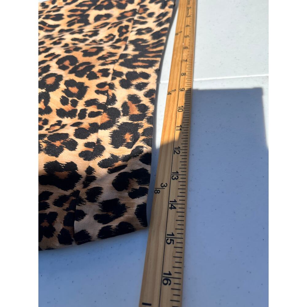 Charter Club Size 8P Womens Animal Print Cotton Blend Short Pencil Skirt - Picture 5 of 7